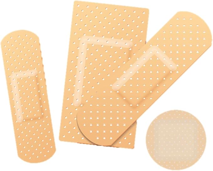 Dealmed Adhesive Bandages Variety Pack - Sterile - 560 Count (2 Pack) | Polyester Fabric, Non Stick Pad, Individually Wrapped, Flexible Strips, For Minor Cuts Scrapes, Skin Application