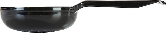 Carlisle FoodService Products 496703 Perforated Short Handle Portion Control Spoon, 6.0 fl oz, Black