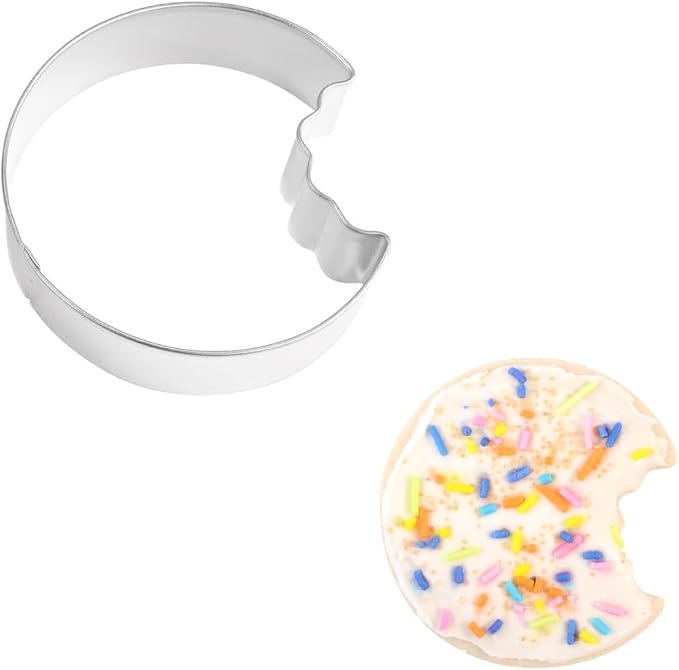 R&M Cookie Bite Cookie Cutter, 3 Inch Stainless Steel