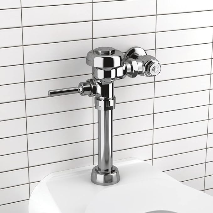 Sloan Regal 110 Exposed Manual Water Closet Flushometer (6 - Pack), 3.5 GPF Manual Flush Valve - Single Flush, Fixture Connection Top Spud, XL Sweat Solder Adapter Kit Polished Chrome Finish, 3080153