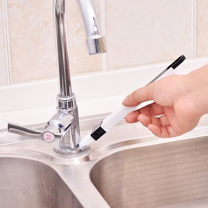 Portable Multi-Purpose Cleaning Kit, 4 Window Track Brushes, Corner Scraper, Detachable Window Groove Cleaner & 2 Pumice Stone Bars, Deep Cleaner for Bathroom, Kitchenware, Door & Window Gaps