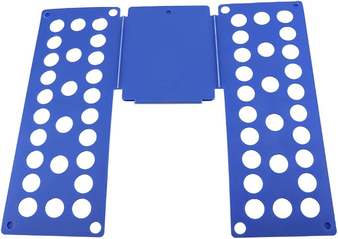 Clothing Folders Boards Folding Fast Space Saver Quick Clothes for Trousers, Shorts, Pajamas, T-Shirts, etc. (Blue)