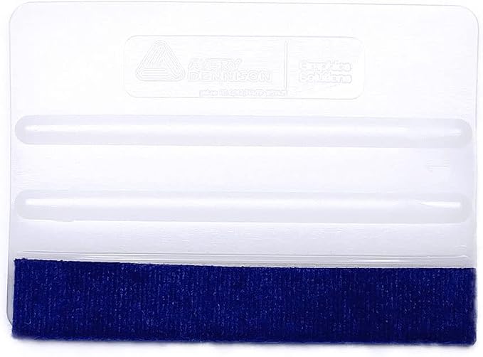 Avery Dennison Stiff Felt Squeegee in White - Vehicle Wrap Tools for Car Vinyl, Craft Films, Window Tinting and Decals Installation