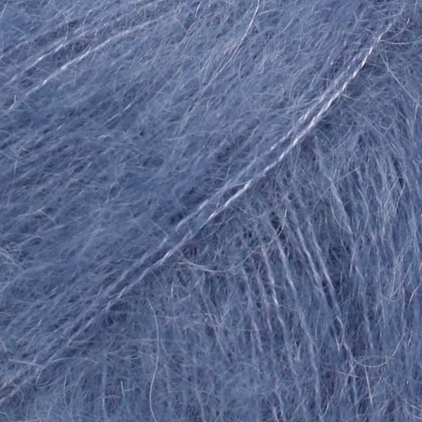 Mohair and Silk Yarn Drops Kid-Silk, 0 or Lace, 2 Ply, 0.9 oz 230 Yards per Ball (39 Storm Blue)