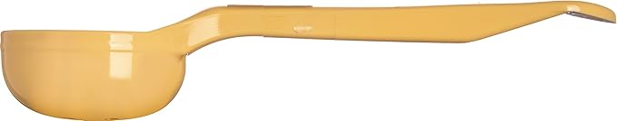 Carlisle FoodService Products 492304 Perforated Short Handle Portion Control Spoon, 1 oz, Yellow