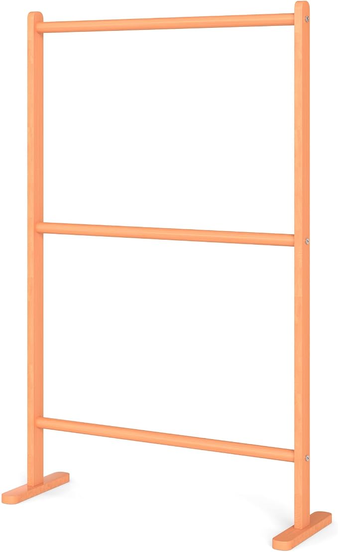 Kids Clothing Rack, Beech Wood Small Baby Clothes Rack,Kids Dress Up Rack Storage,Kids Room Bedroom Decor for Laundry Drying,Floor Standing,Portable(27.6" L)