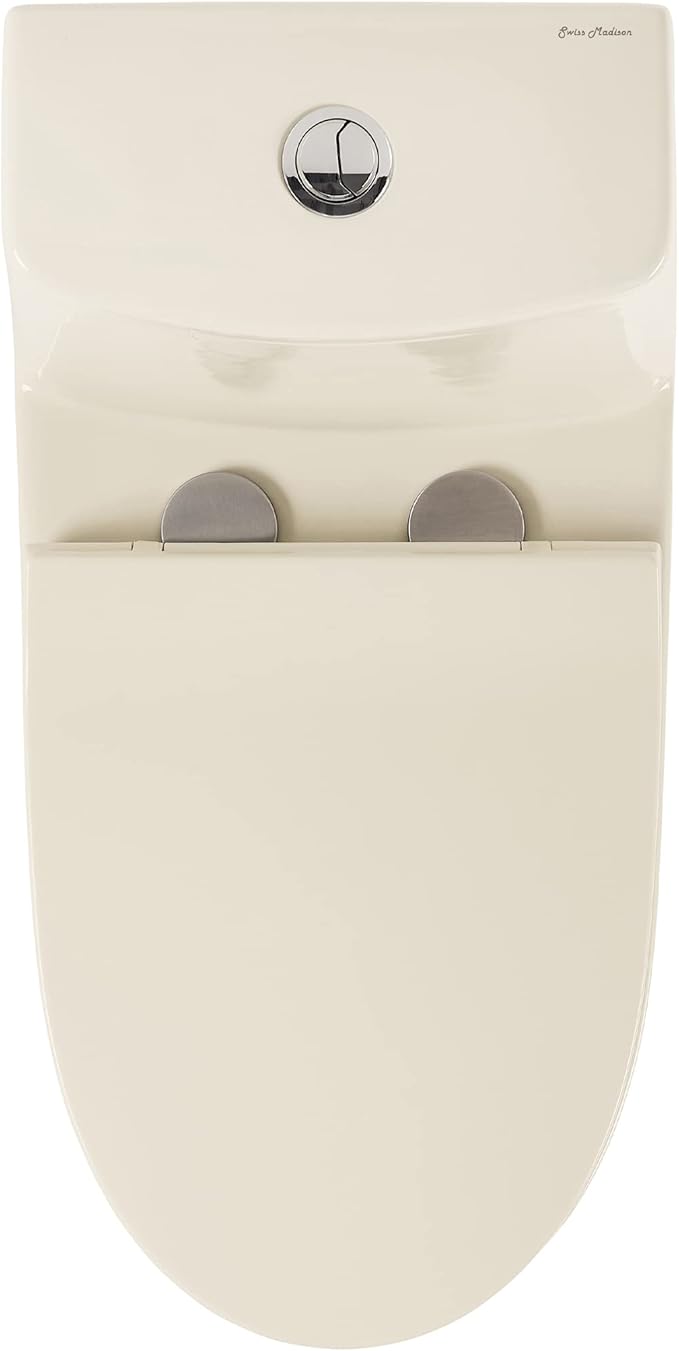Ivy One Piece Toilet Dual Vortex Flush 1.1/1.6 gpf in Bisque