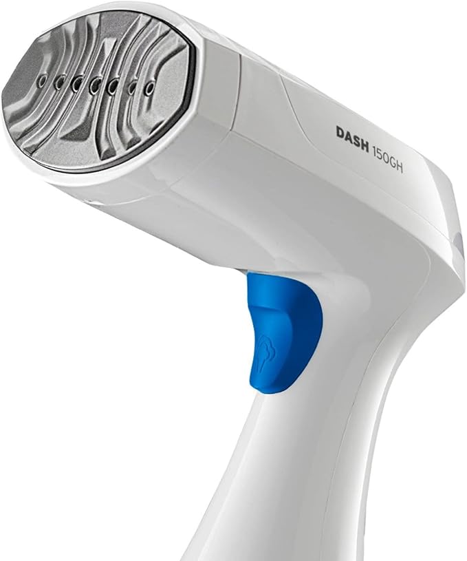 Reliable Dash Portable Garment Steamer, Continuous Steam, 30 sec Heat Up | Handheld Steamer, Fabric Brush, Light Weight, 1500W, Continuous Steam, Auto-shut off, Clothes Wrinkle Removal, White