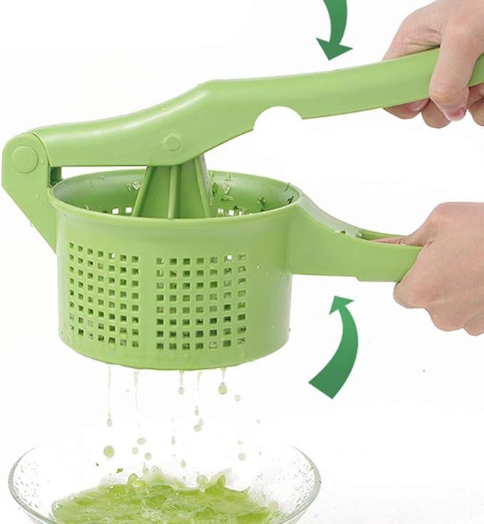 DesirePath Salad Spinner Large Fruits and Vegetables Dryer Squeezer Quick Dry Design BPA Free Dry off and Drain Lettuce and Vegetable Kitchen Food Strainer for Dumpling Filling Filter