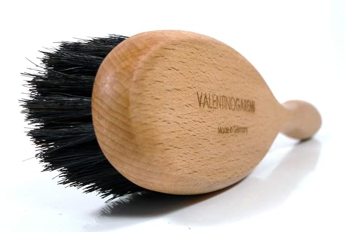 Clothes Brush – Boar Bristle Garment Brush for Suits, Jackets & Wool – Removes Lint, Dust & Pet Hair – Wooden Handle – Made in Germany