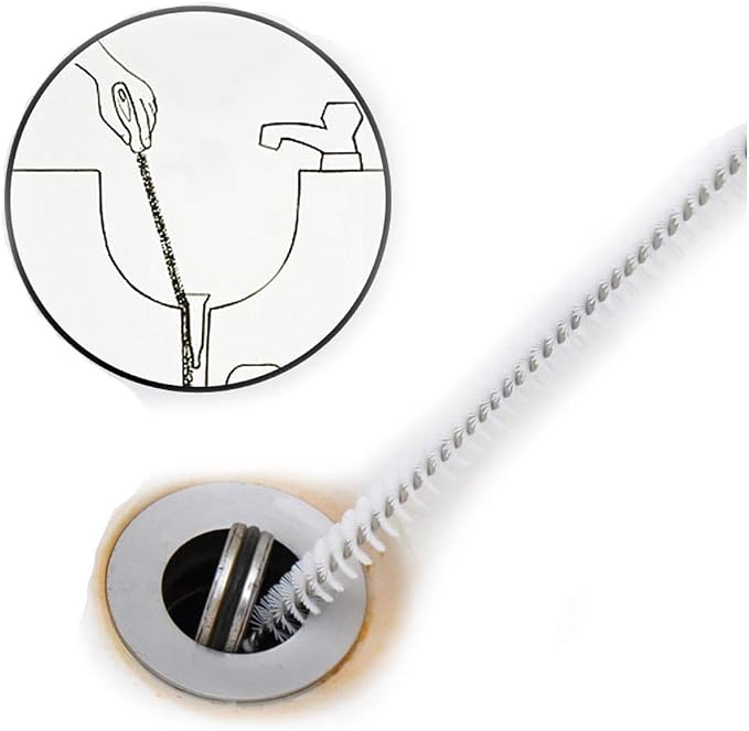 Alink Sink Drain Overflow Cleaning Brush, Household Sewer Hair Catcher
