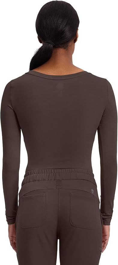 Healing Hands Underscrub Long Sleeve Women Knits Scrub Tops | Soft Cotton Blend Knit, Breathable Stretch Comfort, Machine Wash, Easy Care Fabric, Ideal For Layering Under Scrubs