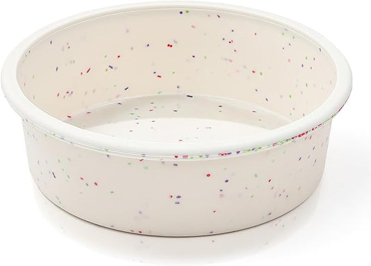 Vinino 6 Inch Silicone Round Cake Pan with Metal Reinforced Frame, Nonstick Silicone Springform Pan for Baking Suitable for Making Layers, Cheese & Chocolate Cakes