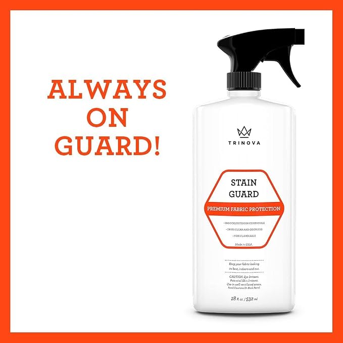 TriNova Non-Aerosol Stain Guard - Fabric Protection Spray for Upholstery, Carpet, Rugs and More to protect from liquid stains