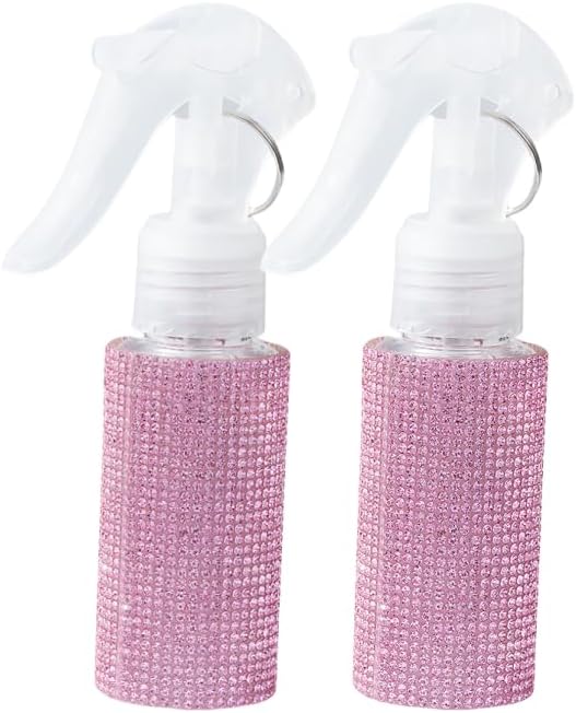 60ml Empty Spray Bottles, Continuous Spray Bottle for Hair, Spray Water Bottle Fine Mist Refillable, Skin Care, Showering Pets, Plants, Travel, Ironing and Cleaning -Pink