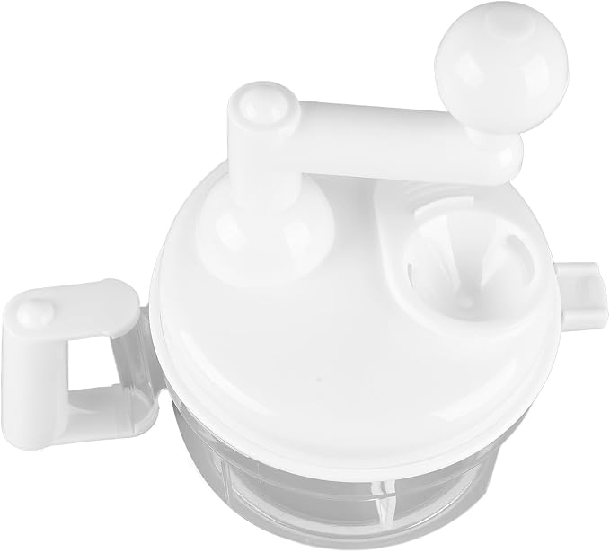 Mini Food Chopper, Salsa Maker Mini Food Processor Mixer Blender Manual Vegetable Chopper Full Function Hand Cranked Vegetable Cutter for Onion Garlic Salad Meat Fruit Ice