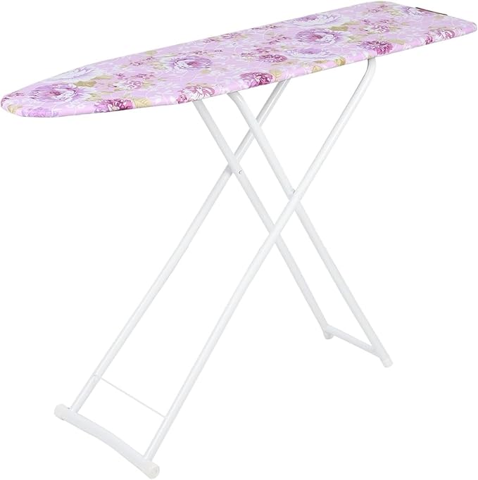Foldable Ironing Boards Space Saver Ironing Board Adjustable Height 4-Leg Ironing Boards Lightweight Extra-Wide Clothes Ironing Board with Folding Legs for Household (42" x 30.71" x 11.81")