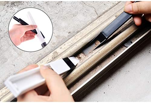 10 Pack Pumice Stone Scouring Sticks with 2 Universal Handles, Grey Pumice Stone Cleaner for Cleaning Toilets, Bathrooms, Kitchens, Spas and Pools, Plus 1 Dual-Use 2-in-1 Dustpan Brush (11-in-1)