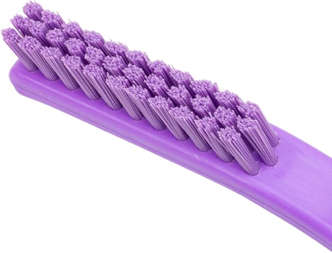 SPARTA Detail Brush Grout Brush, Crevice Brush with Hanging Hole for Bathroom, Kitchens, Countertop, Plastic, 9 Inches, Purple