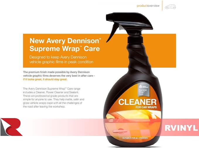 Avery Dennison Supreme Wrap Care - Power Cleaner, Sealant and Micro Fiber Cloth - Professional Quality Car Vinyl Installation Kit - Sample Pack