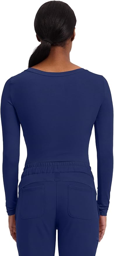 Healing Hands Underscrub Long Sleeve Women Knits Scrub Tops | Soft Cotton Blend Knit, Breathable Stretch Comfort, Machine Wash, Easy Care Fabric, Ideal For Layering Under Scrubs