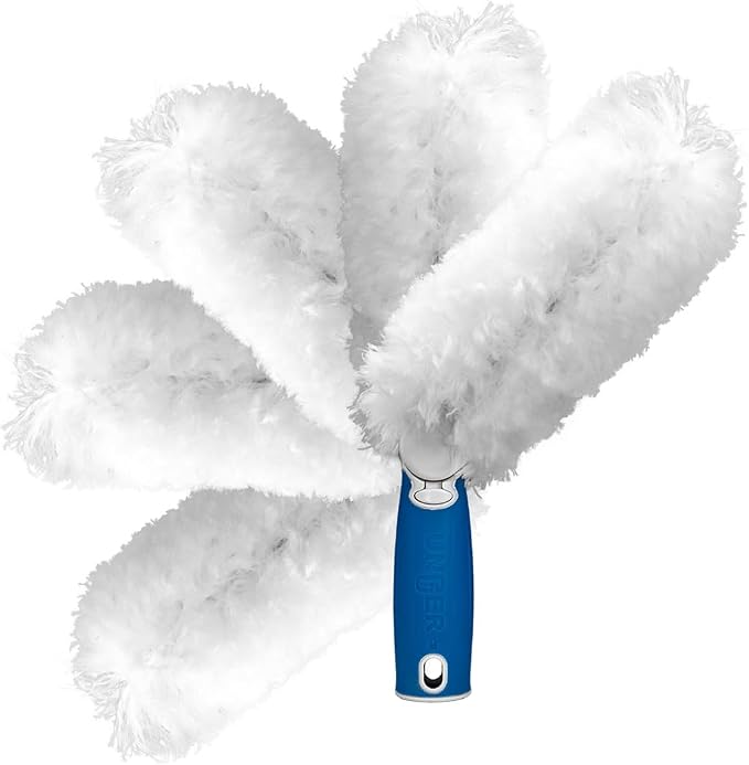 Unger Wide Blind Duster – Adjustable Head Blind Cleaner Duster Tool, Household Ceiling Fan Duster for Dust, Pet Dander, Cobwebs