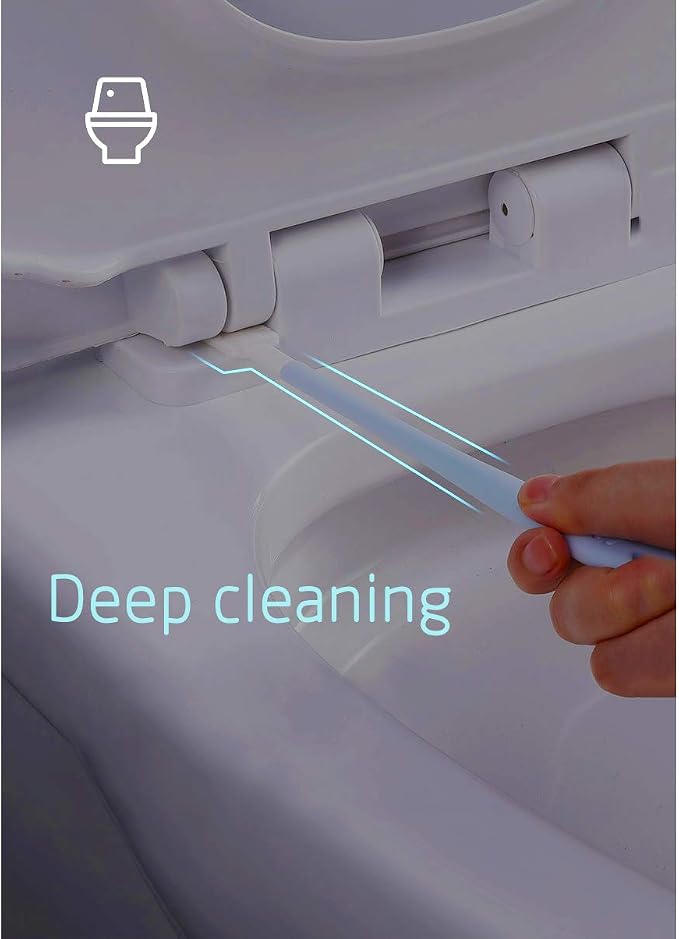 Crevice Cleaning Tool,Crevice Hole Brush Deep Detail Tools kit, Disposable Crevice Cleaning Tool,Baseboard Cleaner,Tiny Window Door Track Groove Gap Cleaning,Replaceable Brush Head 50Pcs/Set