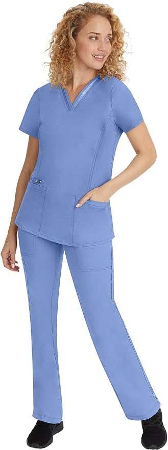 Healing Hands Purple Label Scrub Top for Women with 3 Pockets | Princess Paneling, Secure Zip Pocket, Flattering Modern Fit, Organized Storage, Professional Workwear, Easy Care Fabric