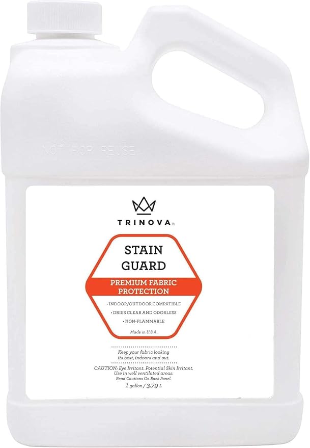 TriNova Stain Guard Fabric Protector Gallon Refill, 128 fl oz | Non-aerosol fabric protector refill for upholstery, carpet and rugs.