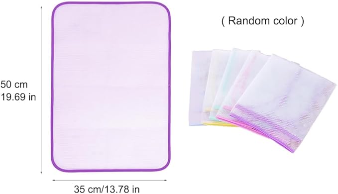 2pcs Pressing Cloth for Ironing, High Temperature Ironing Cloth Resistance Protective Clothes Heat Insulation Ironing Net (Random)