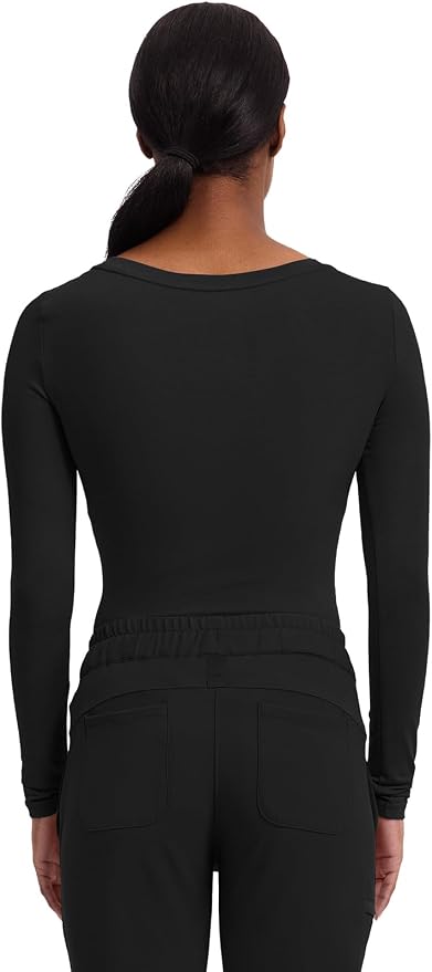 Healing Hands Underscrub Long Sleeve Women Knits Scrub Tops | Soft Cotton Blend Knit, Breathable Stretch Comfort, Machine Wash, Easy Care Fabric, Ideal For Layering Under Scrubs