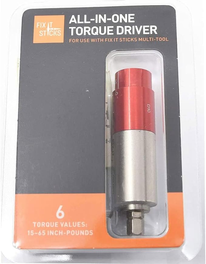 Fix It Sticks Tightening Accurate +/- 10% All-In-One Torque Driver Tool | Standard Version, 15-65 Inch-Lbs
