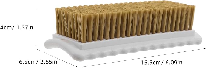 NUOBESTY 3pcs Soft Bristle Garment Washing Brush Large Size Plastic | Gentle Stain and Lint Removal, Ergonomic Handle, for Clothes and Bags, Bathroom Countertop or Travel Use