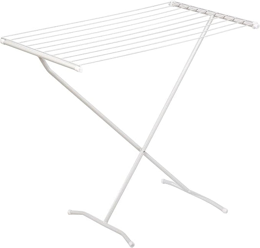Honey-Can-Do Collapsible Clothes Drying Rack – Sturdy Metal X-Frame, Space-Saving Towel & Laundry Rack for Indoor/Outdoor Use, Foldable Design for Laundry Organization