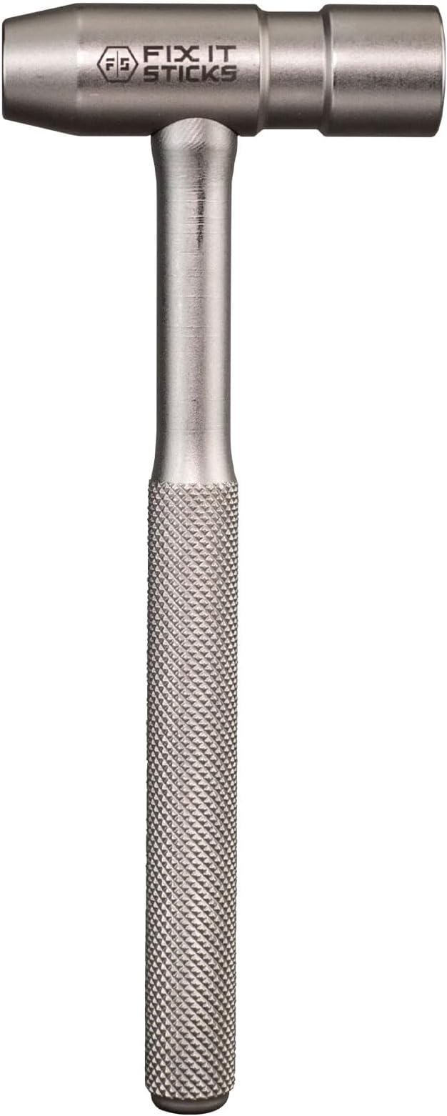 FIX IT STICKS Armorer's Hammer (FISHMRP) | Portable Nickel Plated Steel Hammer w/1/4" Magnetic Socket | Multi-Function Gunsmithing Tool w/Interchangeable Hammer Heads