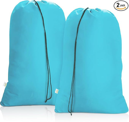 OTraki Extra Large Laundry Bag 2 Pack Laundry Basket Laundry Hamper Liner Dirty Clothes Bag 45x28 Inch Heavy Duty Laundry Bag XL Big Drawstring bag for Home Dorm Drying Do Not Exceed 176℉ Blue | Laundry Basket Laundry Hamper Liner Dirty Clothes Bag XL ...