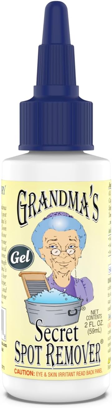 Grandma's Secret Spot Remover Gel - On-the-Go Travel Size Fabric Stain Remover for Clothes - Chlorine, Bleach and Toxin-Free - Removes Oil, Paint, Blood and Pet Stains - 2 Ounce