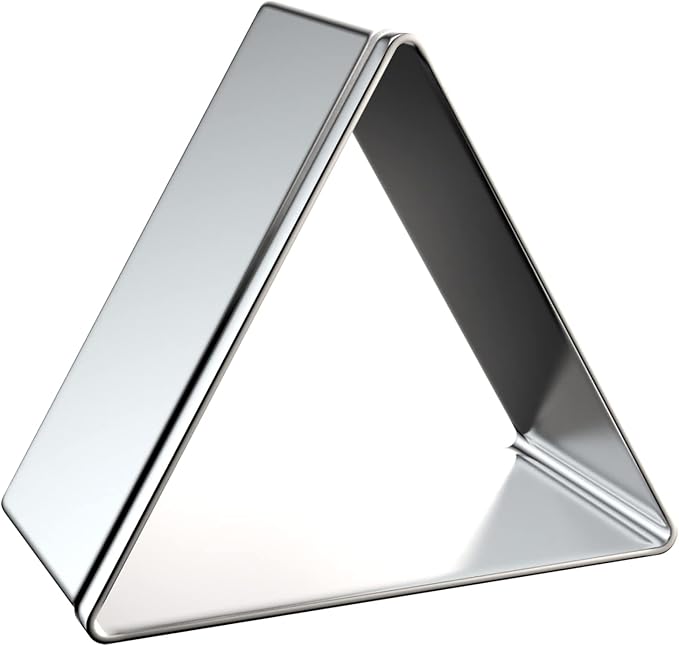 Triangle Cookie Cutter Set 8-Piece 1.5" to 5" by QAAQS