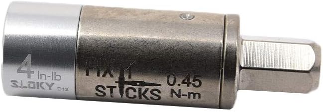 Fix It Sticks Field Hunting Outdoors Gun Maintenance Adjustable Fits 1/4in Bit T-Way Wrench Small Torque Limiter, 4 in-lb | Adjustable Fits 1/4in Tip T-Way Spanner, 4 In-Lb