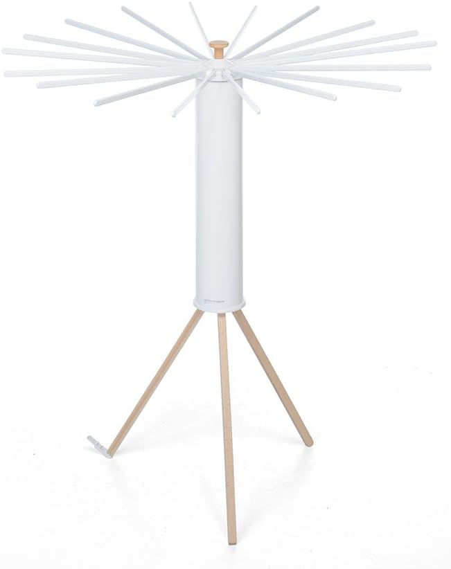 Foppapedretti Octobus Clothes Airer, Wood, Bianco, 112x112x121 cm