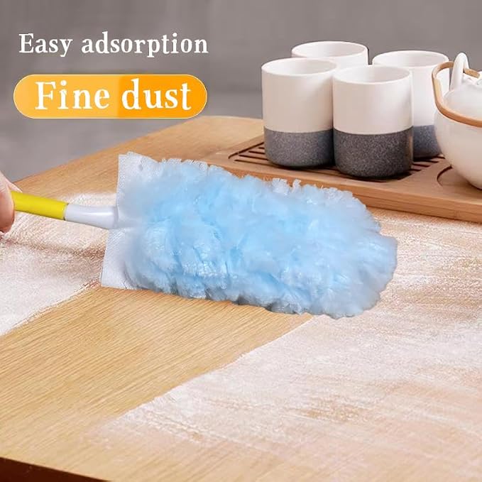 40 Count Duster Refills Kit for swiffer Duster,360° Heavy Duty Duster Refills, Disposable Microfiber Duster for Cleaning Home (40 Count Refills+2Handle)