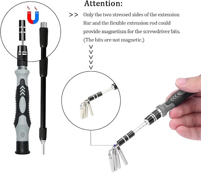 Precision Screwdriver Set, Lifegoo 122pcs Magnetic Repair Tool Kit for iPhone Series/Mac/iPad/Tablet/Laptop/Xbox Series/PS3/PS4/Eyeglasses/Watch/Cellphone/PC/Camera/Electronic