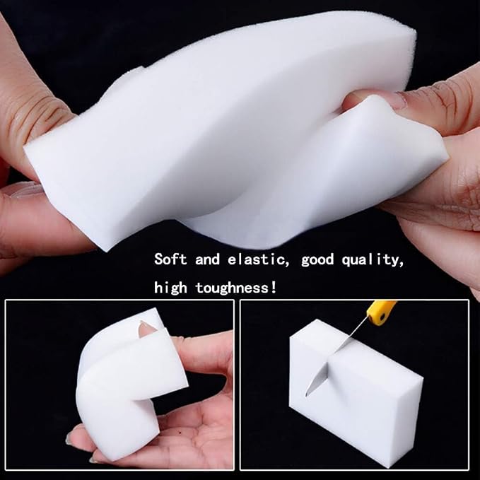 50 Pack Magic Cleaning Sponges Eraser,Multi-Functional Premium Melamine Sponge Foam Cleaning Pads,Dish,Household Cleaning Scrub Sponge for Kitchen,Furniture,Bathroom
