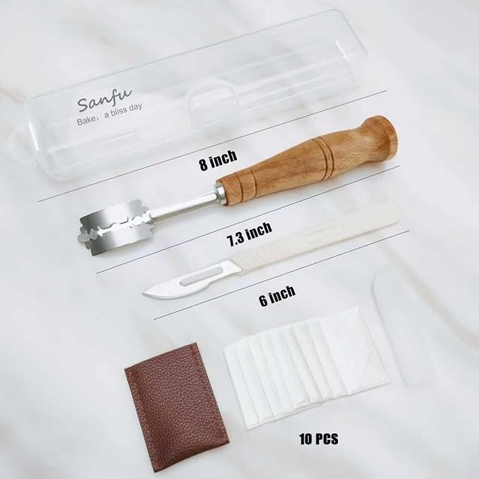 Bread Lame Dough Scoring Tool, Professional - Grade Baguette & Sourdough Scoring Tool with Razor Blades and Storage Cover, Lame Bread Tool, Essential Baking Supplies
