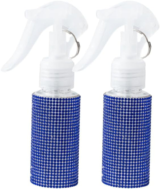 60ml Empty Spray Bottles, Continuous Spray Bottle for Hair, Spray Water Bottle Fine Mist Refillable, Skin Care, Showering Pets, Plants, Travel, Ironing and Cleaning -Blue