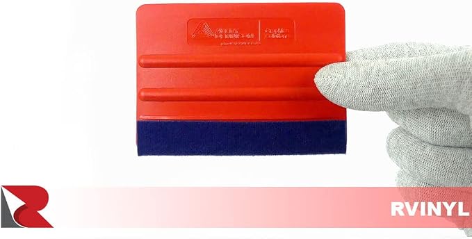 Avery Dennison Soft Felt Squeegee in Red - Vehicle Wrap Tools for Car Vinyl, Craft Films, Window Tinting and Decals Installation