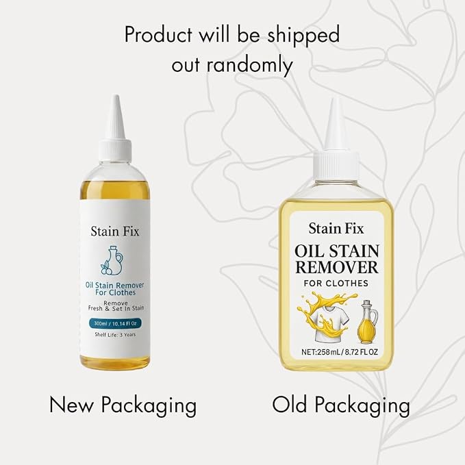 Oil & Grease Stain Remover for Clothes (8.72oz) – For Laundry | Removes Dried, Set-In Cooking Oil, Engine & Mechanic Grease Stains – Deep Fabric Spot Remover, Safe for All Fabric Types