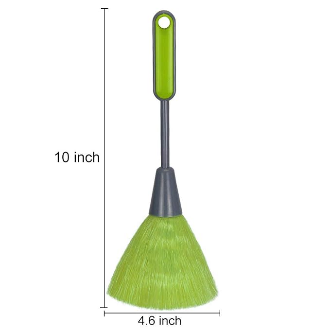 WOVTE 3 Pack Fluffy Microfiber Delicate Kitchen Duster Laptop Keyboard Brush Computer Screen Cleaner Tool Mini Dusting Wand (Blue, Green, Pink)