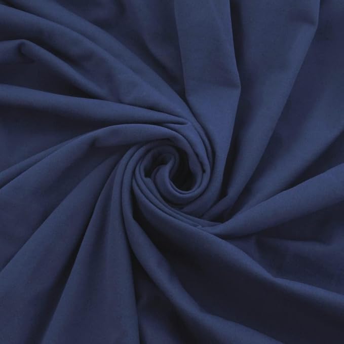 DTY Double-Sided Brushed Fabric 4 Way Stretch Jersey Knit Apparel 58/60" Wide (Naval Academy)