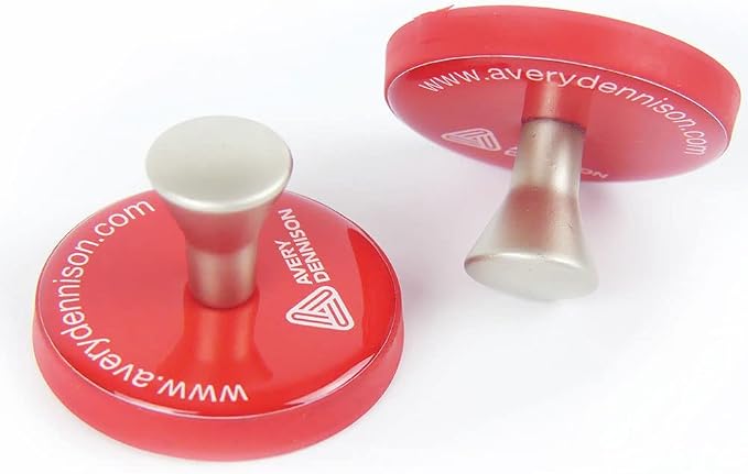 Rvinyl Avery Dennison Wrap Gripper Magnets in Red - Auto Vinyl Installation Holder Tools - Film and Sign Mark Graphics Positioning Support